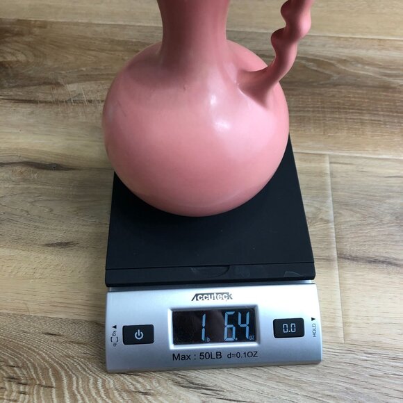 Vintage Red Wing Pottery Vase With Handle Pink Mid Century Modern Home Decor - Picture 7 of 7